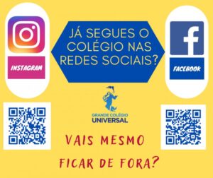 Já segues o Colégio nas redes sociais?